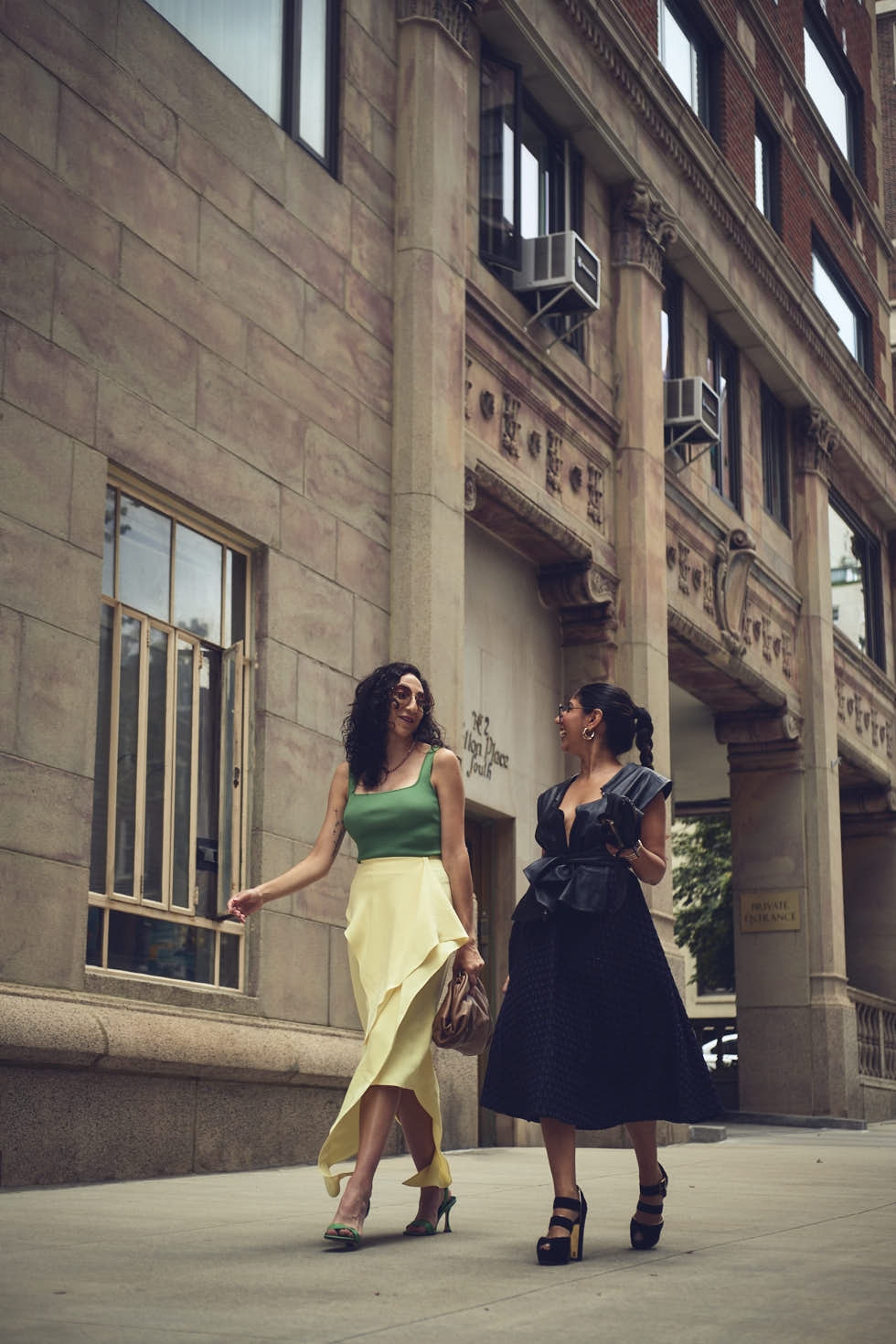 Drishti & Rachel - CLOSR - September 2023 Editorial NYFW Event Looks - Editorial Photography - Brand Photography - Sutton Place, New York City