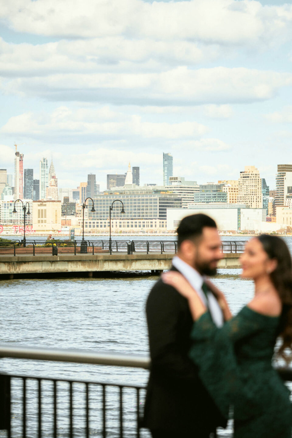 Mansi & Mudit - Save the Date - Couples Session - Exchange Place, Jersey City - Portrait Photography Session 