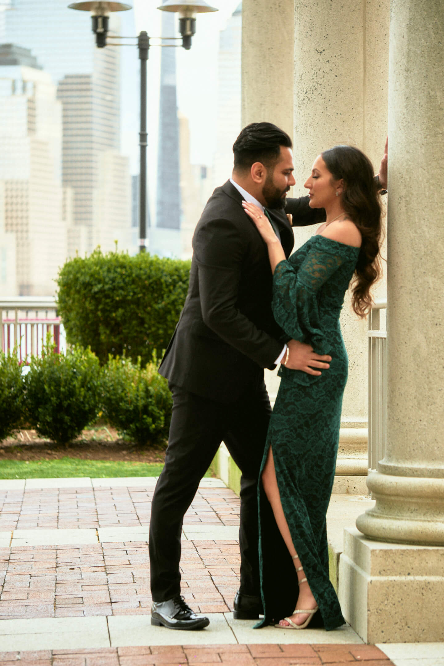 Mansi & Mudit - Save the Date - Couples Session - Exchange Place, Jersey City - Portrait Photography Session