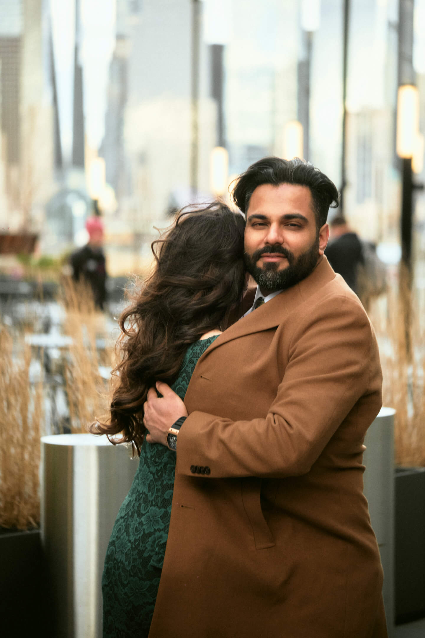 Mansi & Mudit - Save the Date - Couples Session - Exchange Place, Jersey City - Portrait Photography Session
