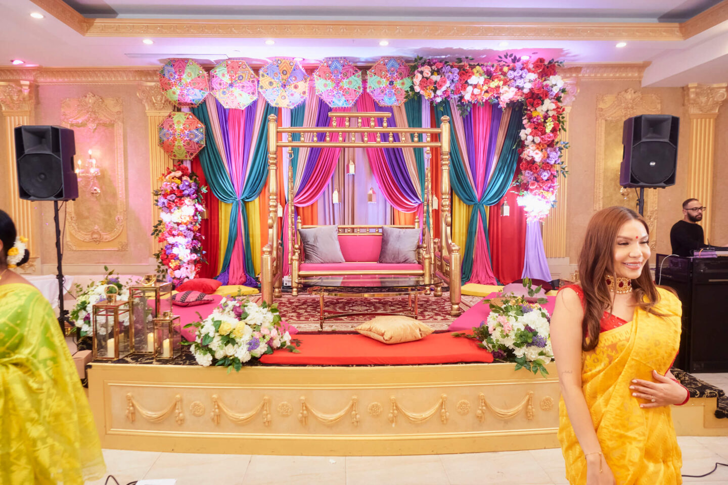 Sasha & Indro - Holud Ceremony - Five Star Banquet - Queens, NY - Event Photograph - Indian Wedding Ceremonies