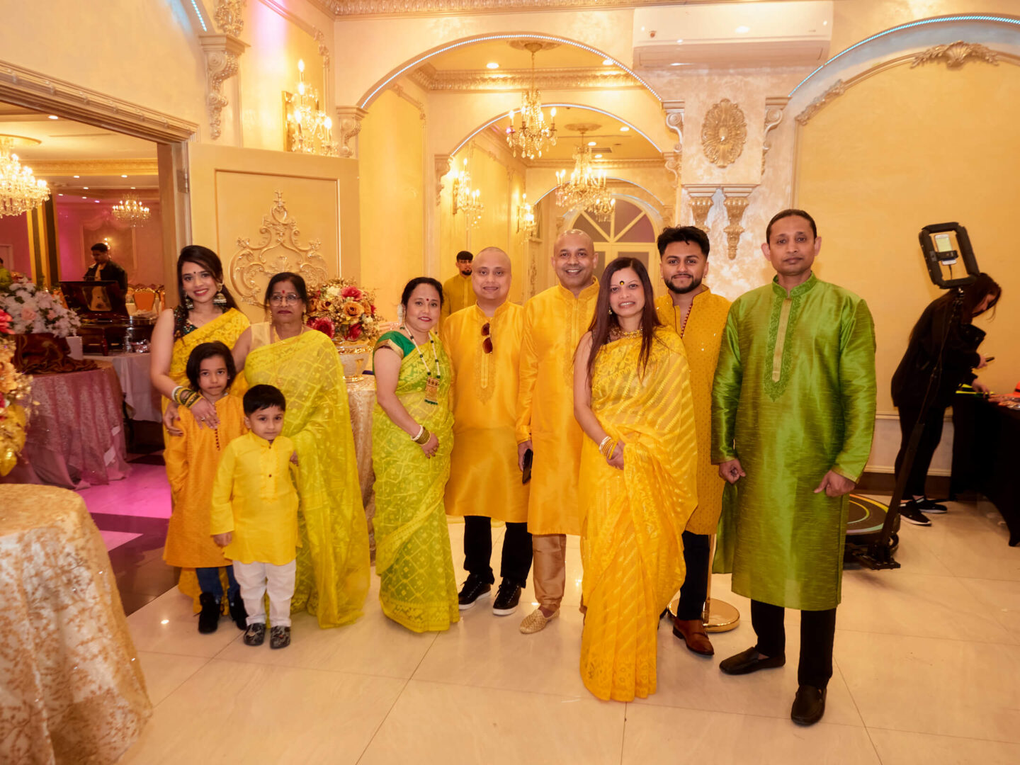 Sasha & Indro - Holud Ceremony - Five Star Banquet - Queens, NY - Event Photograph - Indian Wedding Ceremonies