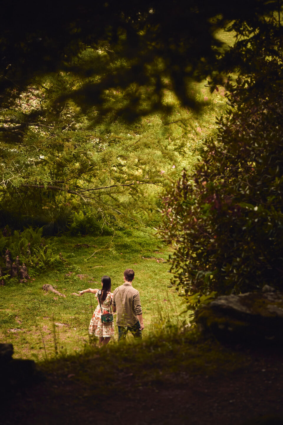 Chase & Alaina - Surprise Proposal - Innis Garden, New York - Environmental Portrait Session