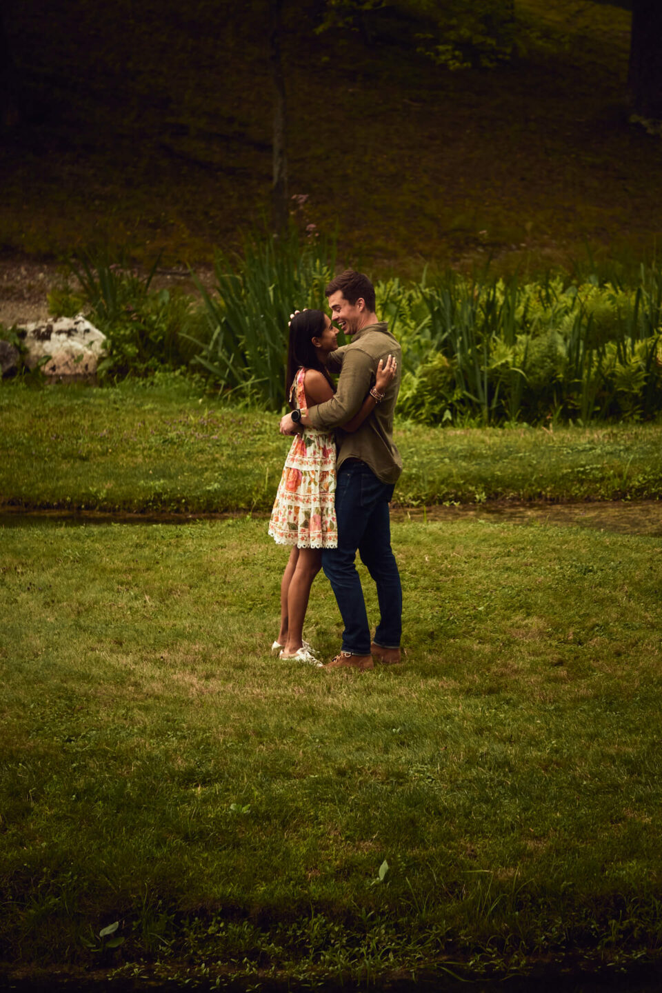 Chase & Alaina - Surprise Proposal - Innis Garden, New York - Environmental Portrait Session