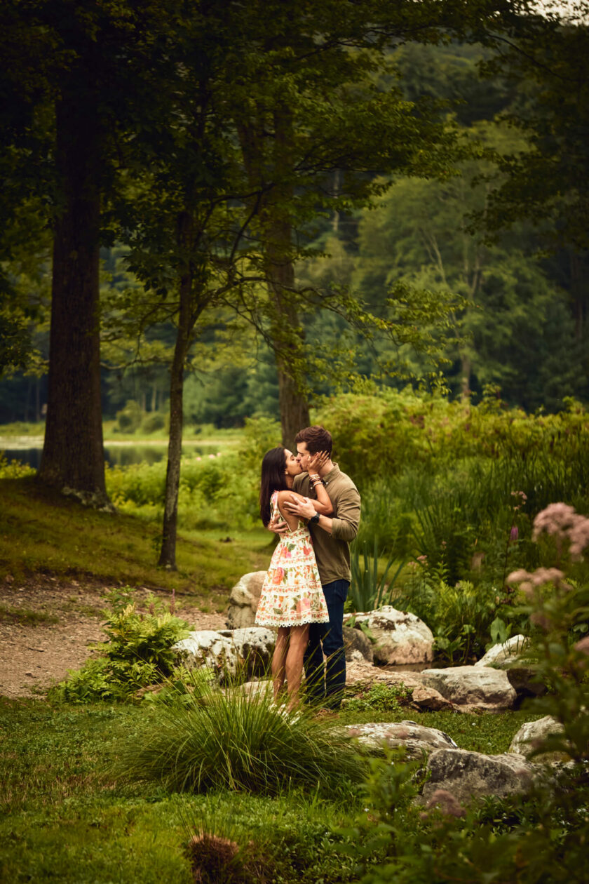 Chase & Alaina - Surprise Proposal - Innis Garden, New York - Environmental Portrait Session