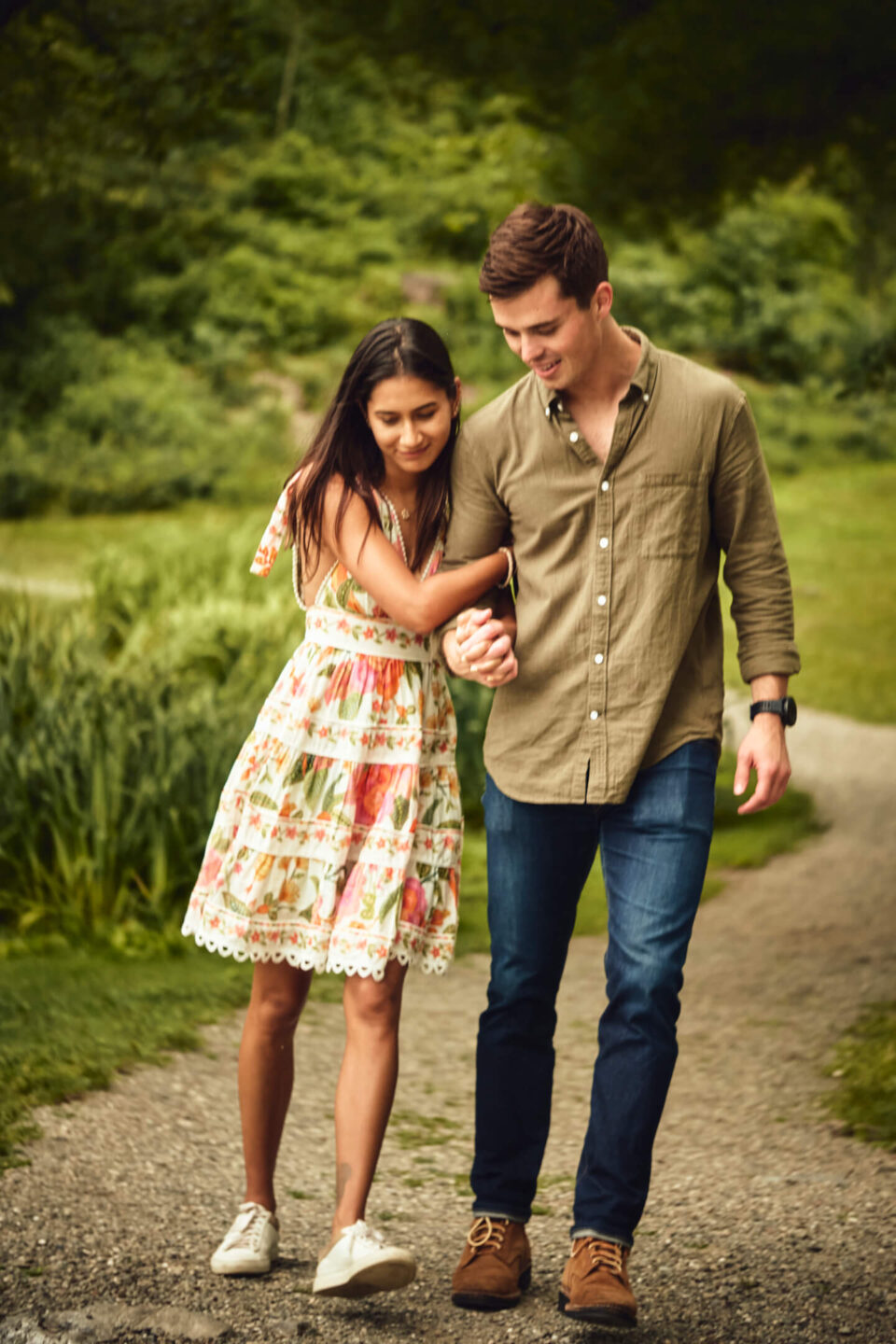 Chase & Alaina - Surprise Proposal - Innis Garden, New York - Environmental Portrait Session