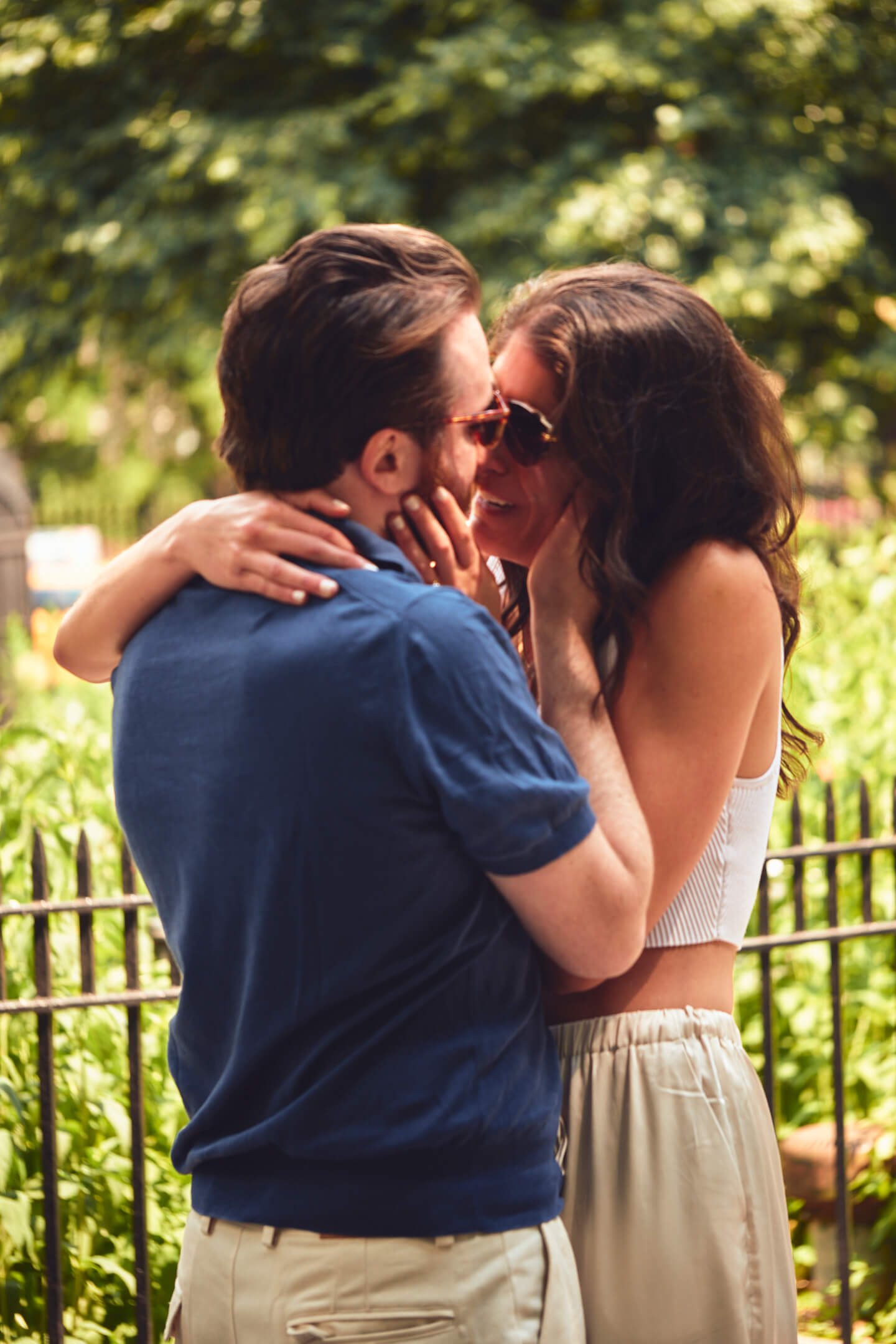 Peter & Simone - Surprise Proposal - Stuyvesant Square Park, NYC - Portrait Session - Couples Photography Session