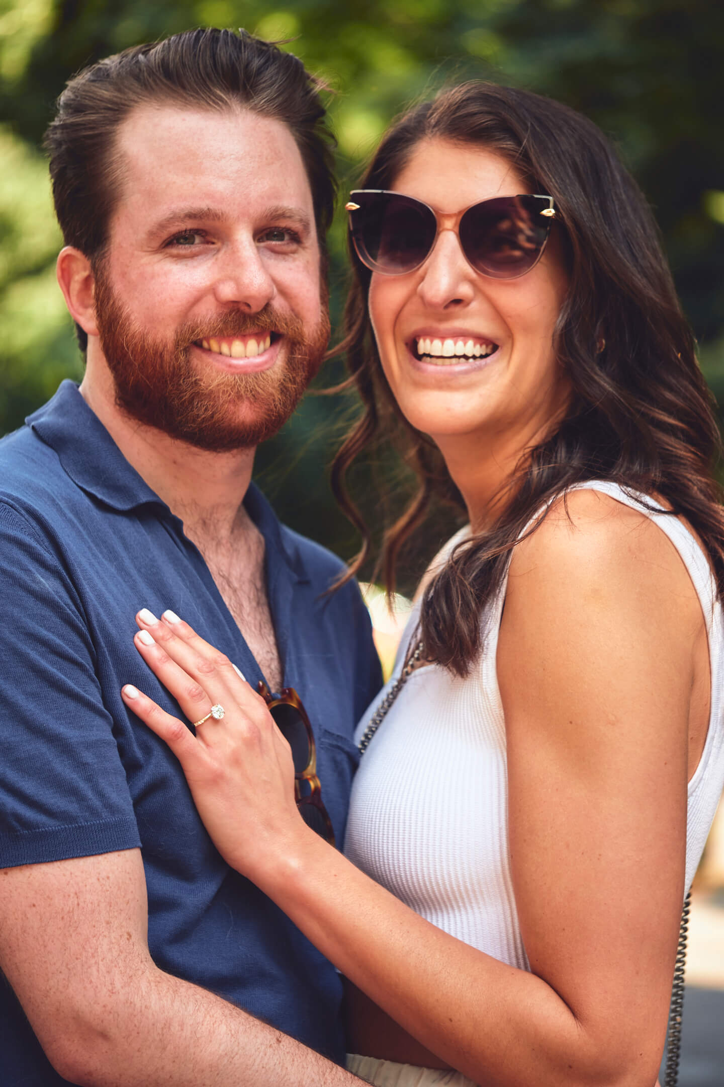 Peter & Simone - Surprise Proposal - Stuyvesant Square Park, NYC - Portrait Session - Couples Photography Session