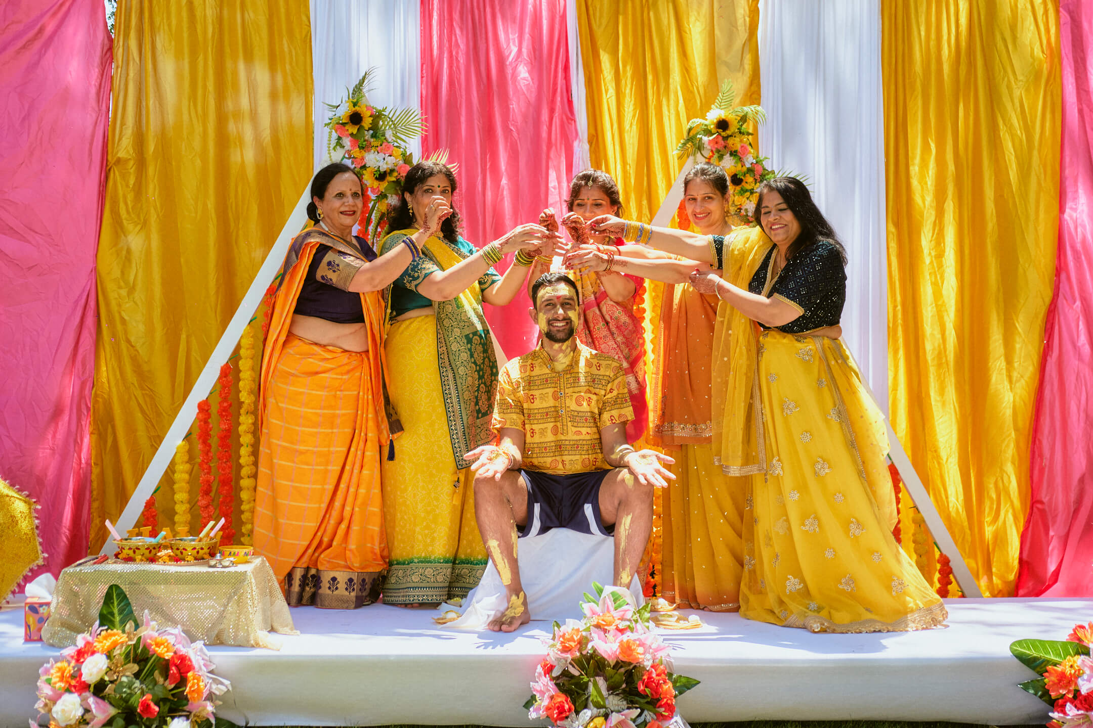 Rikhil - Haldi Ceremony - Old Bridge, NJ - Indian Pre-Wedding Ceremony Photography - Haldi Ceremony - Event Photography