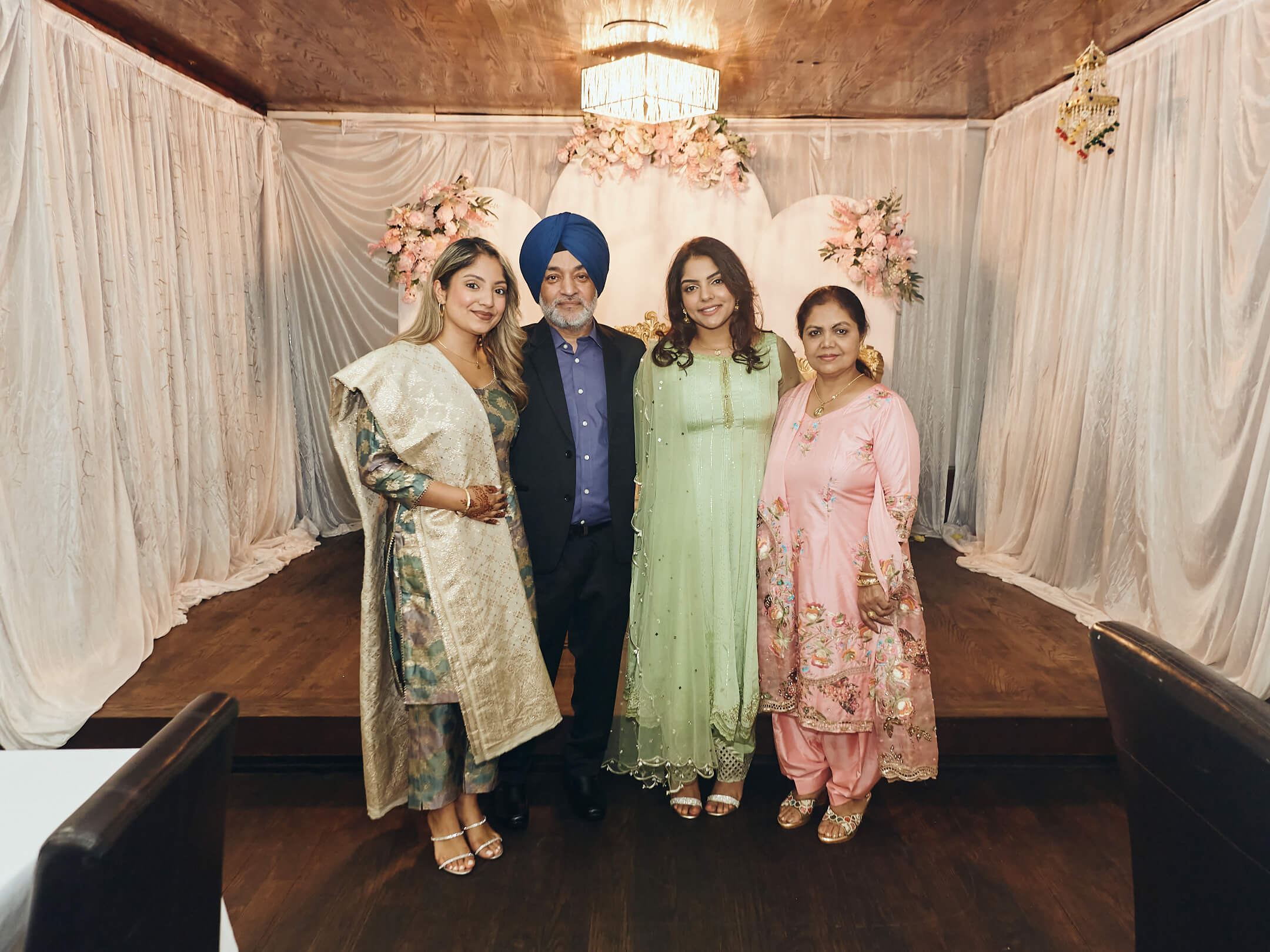 Simran & Harkirat - Rokha Ceremony - Shahi Catering, Bellerose NY - Event Photography - Pre-Wedding Indian Family Engagement Lunch - Ceremony Pary