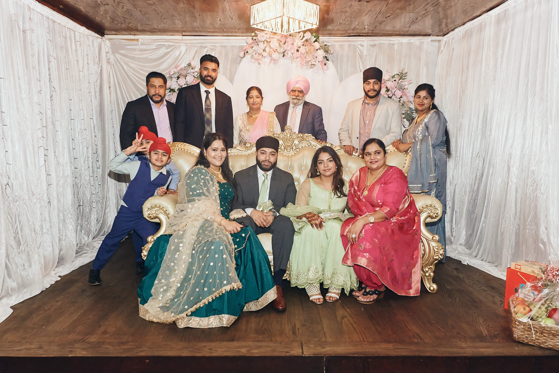 Simran & Harkirat - Rokha Ceremony - Shahi Catering, Bellerose NY - Event Photography - Pre-Wedding Indian Family Engagement Lunch - Ceremony Pary