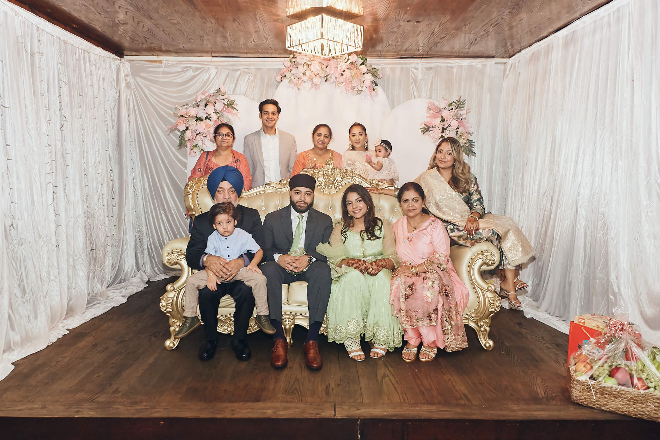 Simran & Harkirat - Rokha Ceremony - Shahi Catering, Bellerose NY - Event Photography - Pre-Wedding Indian Family Engagement Lunch - Ceremony Pary