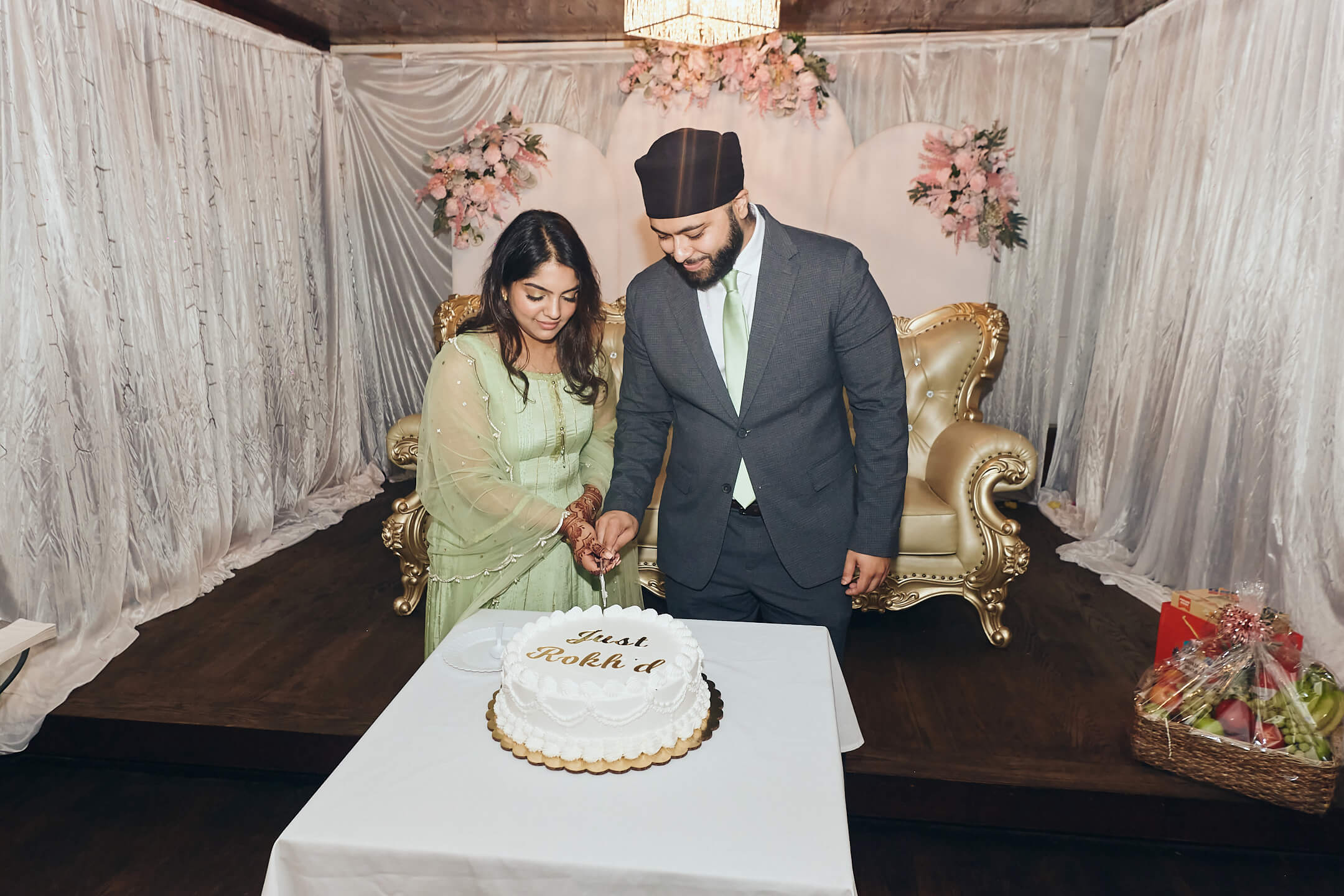 Simran & Harkirat - Rokha Ceremony - Shahi Catering, Bellerose NY - Event Photography - Pre-Wedding Indian Family Engagement Lunch - Ceremony Pary