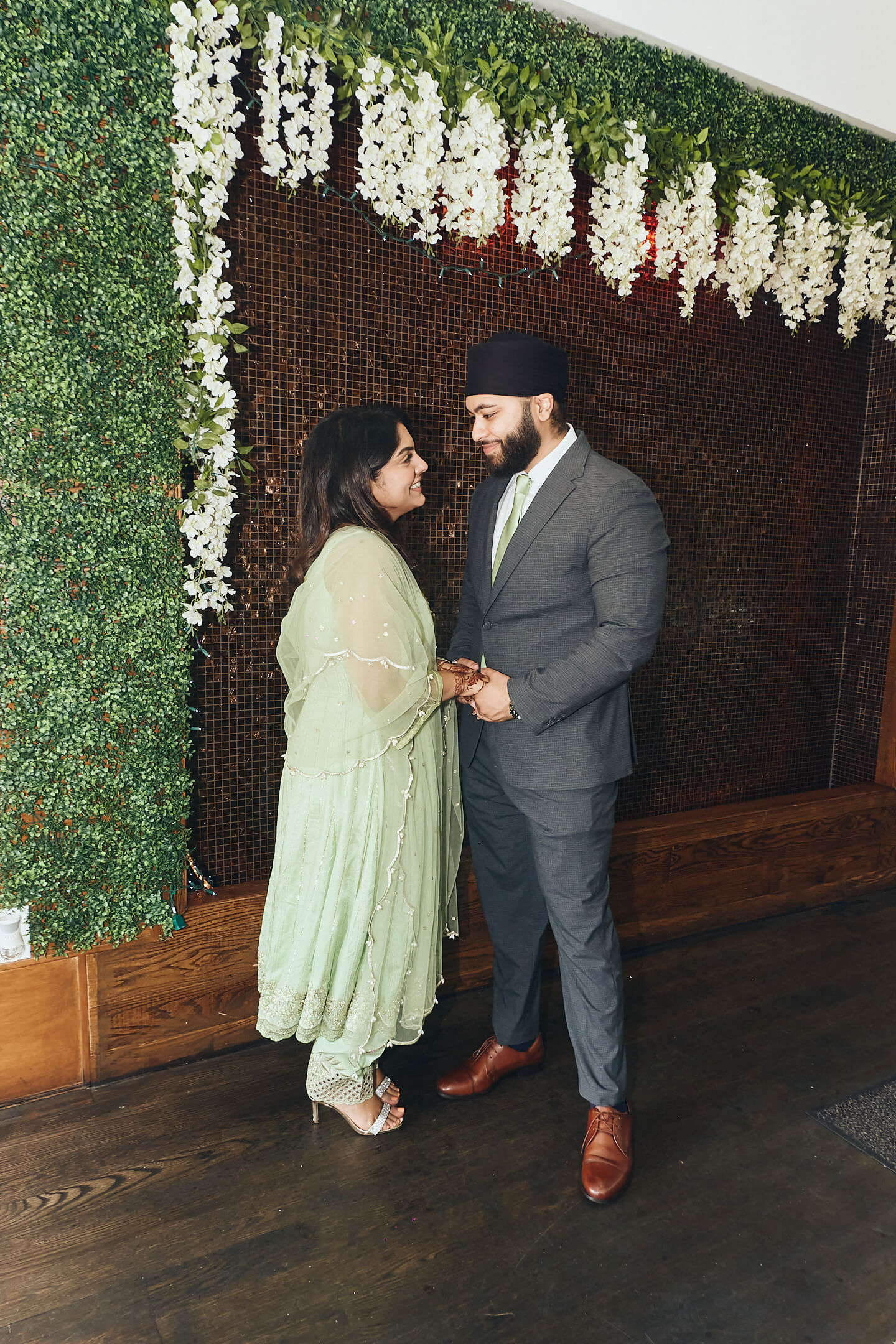 Simran & Harkirat - Rokha Ceremony - Shahi Catering, Bellerose NY - Event Photography - Pre-Wedding Indian Family Engagement Lunch - Ceremony Pary