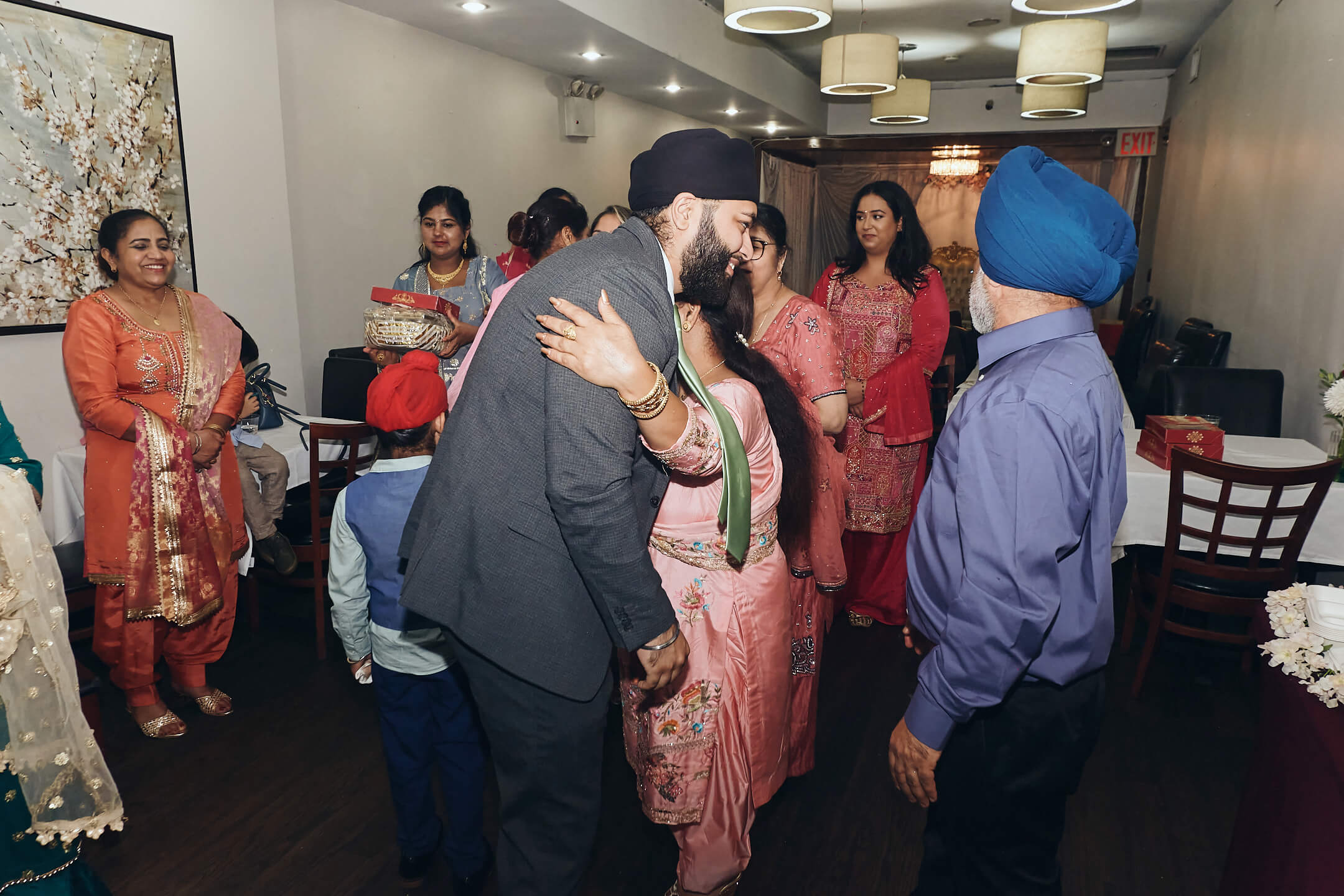 Simran & Harkirat - Rokha Ceremony - Shahi Catering, Bellerose NY - Event Photography - Pre-Wedding Indian Family Engagement Lunch - Ceremony Pary