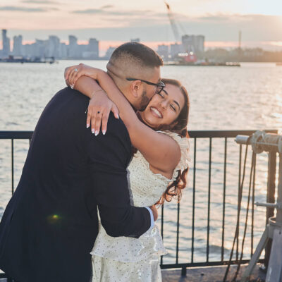 Chandan & Avi - Surprise Proposal - Lincoln Center pickup - Classic Car Club, Manhattan NY