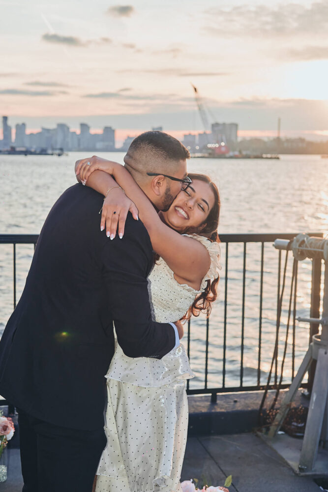 Chandan & Avi - Surprise Proposal - Lincoln Center pickup - Classic Car Club, Manhattan NY