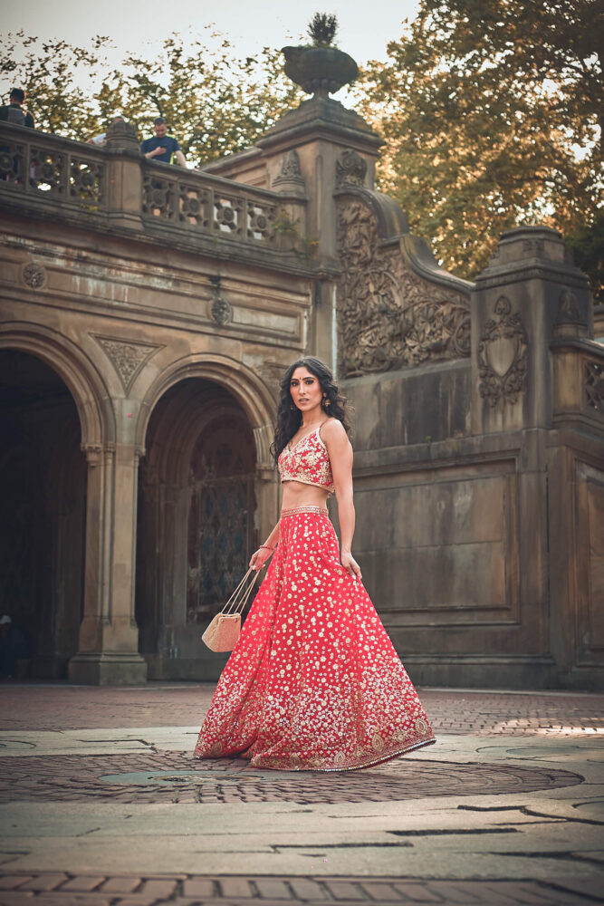 Navi - Indian Fashion - Central Park, NYC - Portrait Photography - Editorial Style Photography - Magazine Photoshoot