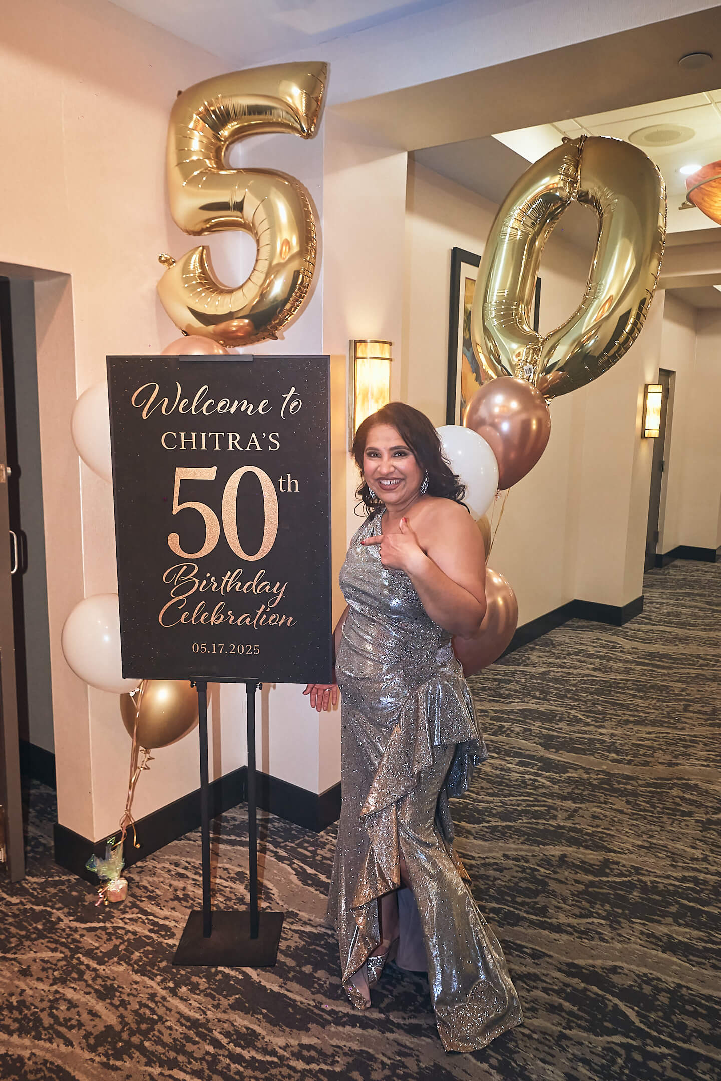 Chitra's 50th Birthday Bash - Holiday Inn, Plainfield NJ, Event Photography - Party Photography