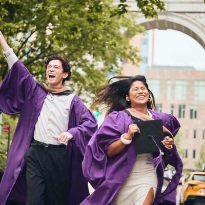 Prathana & Derek - NYU Graduation Photos - Washington Square Park NYC