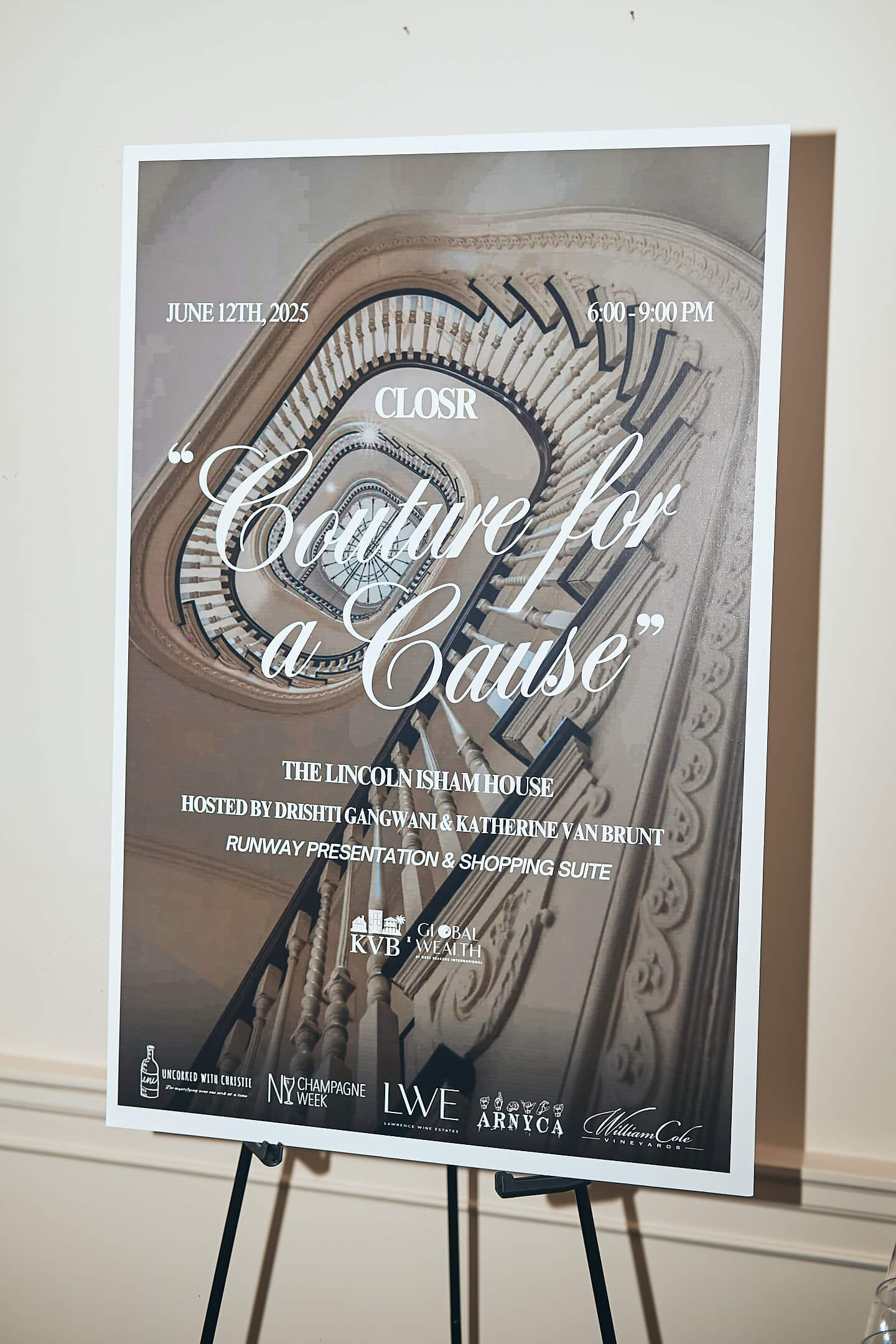 CLOSR - Couture for a Cause - The Lincoln Isham House - Event Photography - Networking Event - Designer Event - New York NY - Drishti Gangwani - Katherine Van Brunt