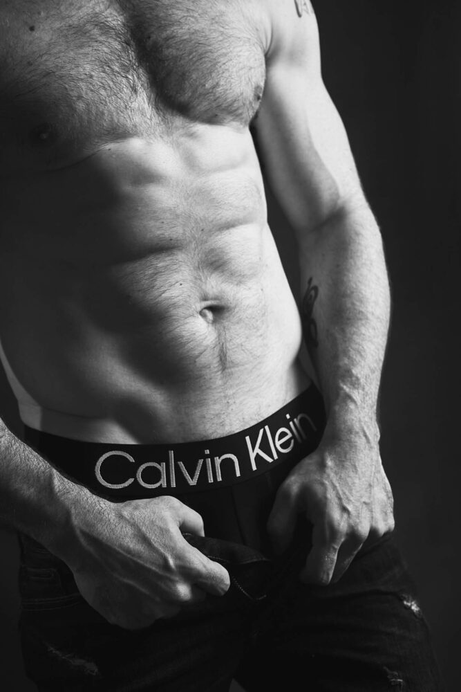 Joseph - 40th Build - Calvin Klein Session - Portrait Session - Black & White Photography Session