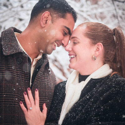 Adithya & Natalie - Surprise Proposal - The Max Family Garden - Dumbo Brooklyn NY - NY/NJ Proposal Photographer