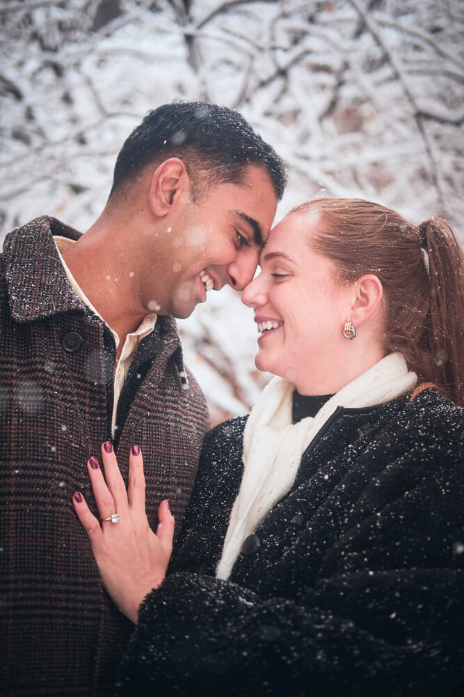 Adithya & Natalie - Surprise Proposal - The Max Family Garden - Dumbo Brooklyn NY - NY/NJ Proposal Photographer