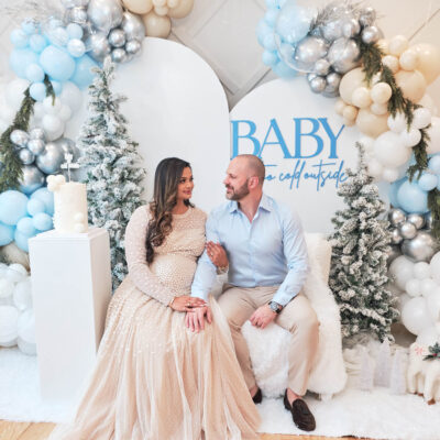 Vishu & Ian - First Babyshower- Baby It's Cold Outside - Event Photography - Baby Blue Babyshower - Mountainside NJ