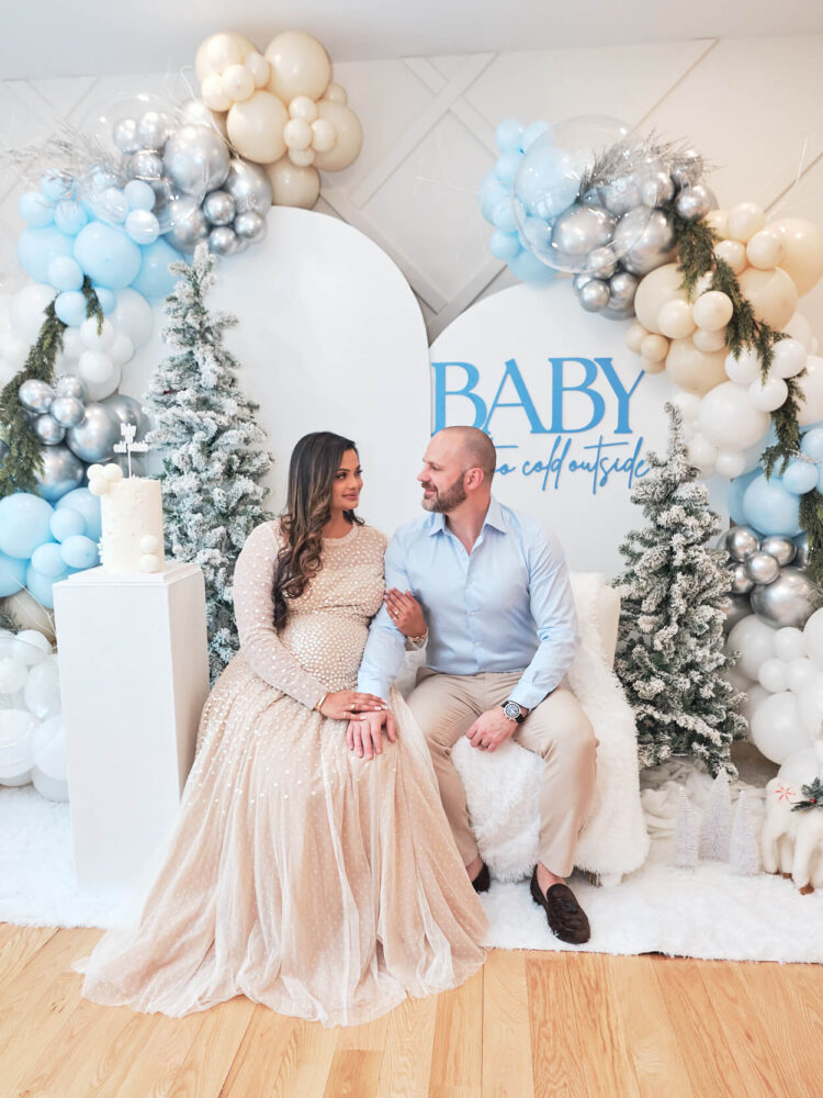 Vishu & Ian - First Babyshower- Baby It's Cold Outside - Event Photography - Baby Blue Babyshower - Mountainside NJ