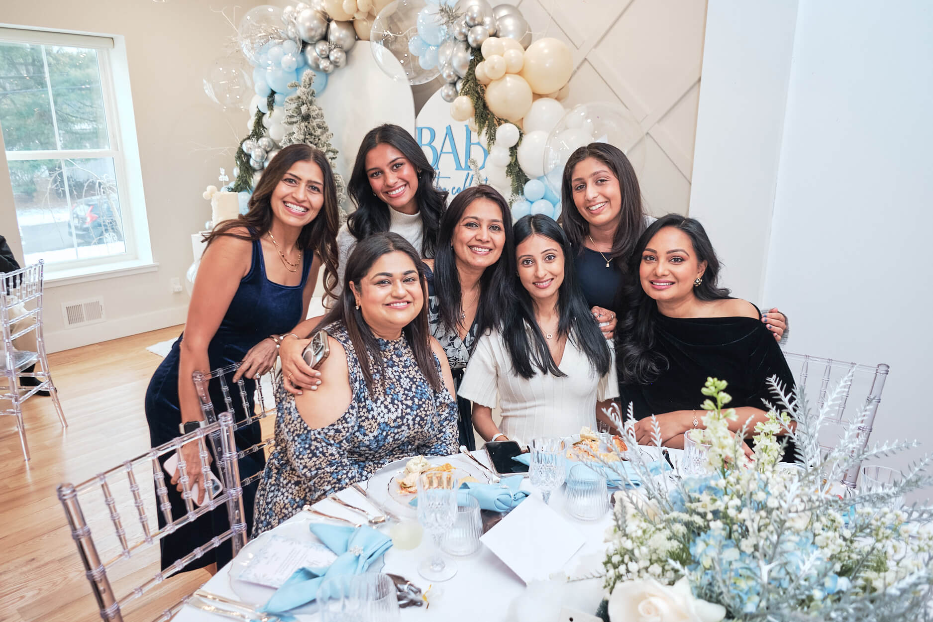 Vishu & Ian - First Babyshower- Baby It's Cold Outside - Event Photography - Baby Blue Babyshower - Mountainside NJ