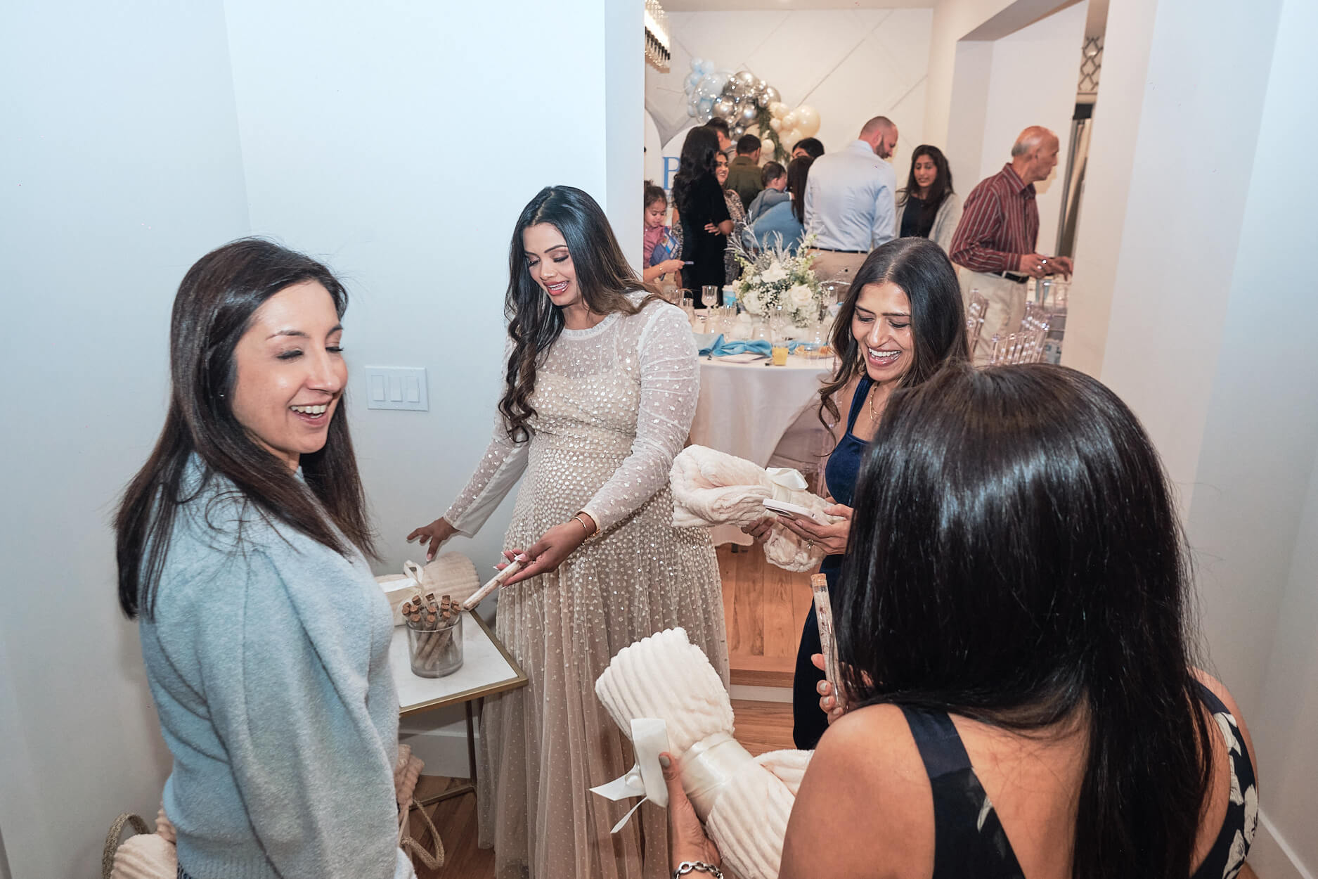 Vishu & Ian - First Babyshower- Baby It's Cold Outside - Event Photography - Baby Blue Babyshower - Mountainside NJ