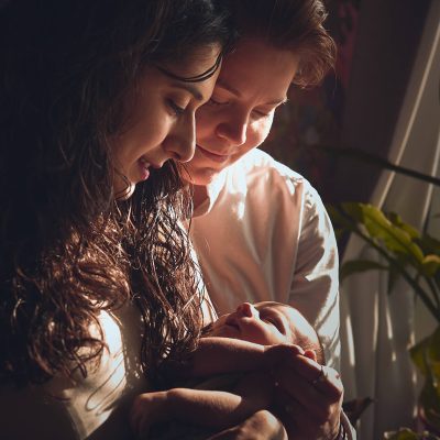 Sam & Maryam - Newborn Session - East Harlem NYC - Portrait Baby Photographer - Mothers and baby - Family Photographer