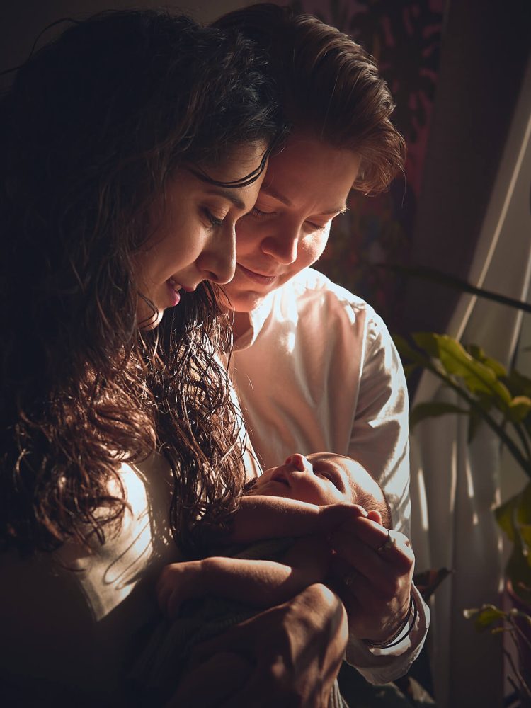 Sam & Maryam - Newborn Session - East Harlem NYC - Portrait Baby Photographer - Mothers and baby - Family Photographer