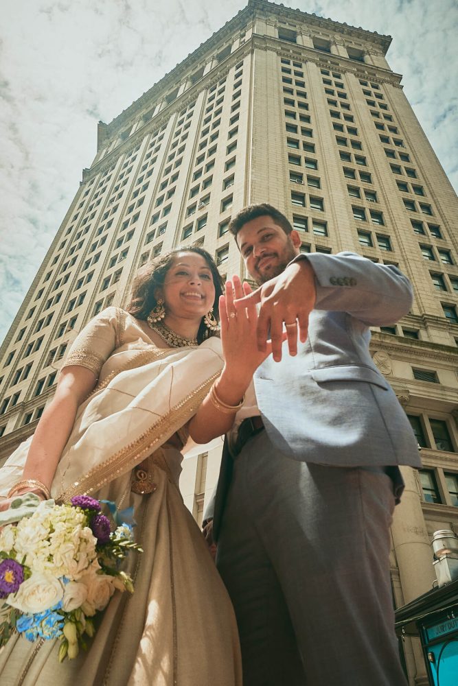Swagatika & Arjun - Marriage Signing - City Clerks, NYC - Portrait Couples Photography - NY/NJ Couples Photographer