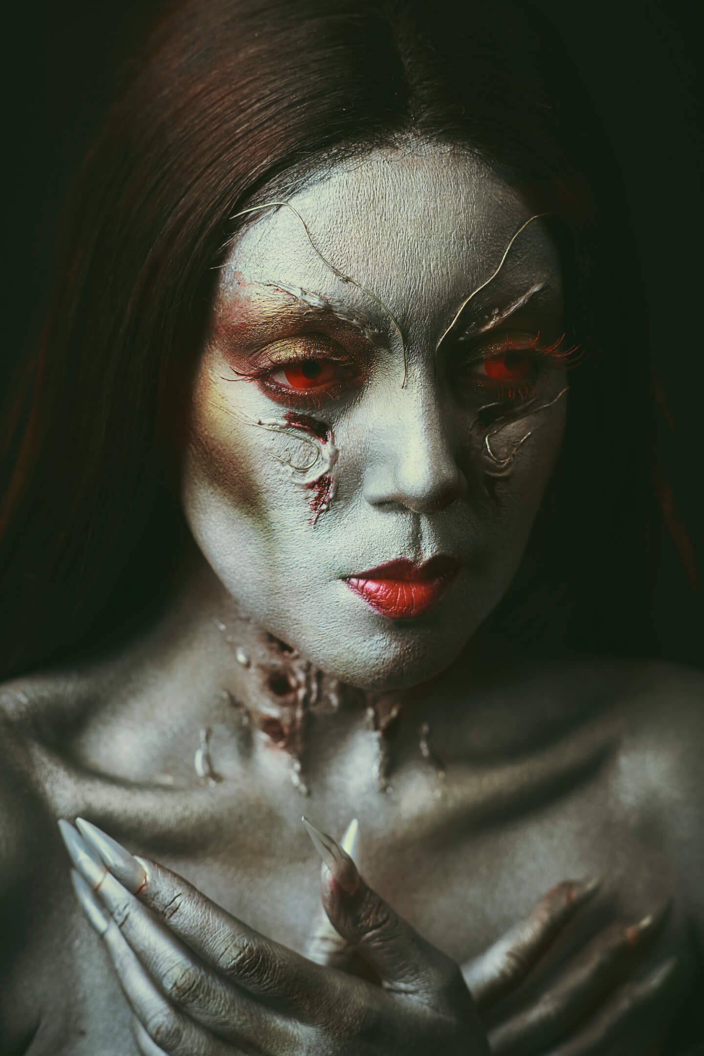 Rachna - Extraterrestrial Halloween Makeup Look - Makeup Artist Halloween Session - Brooklyn New York - Portrait Photographer