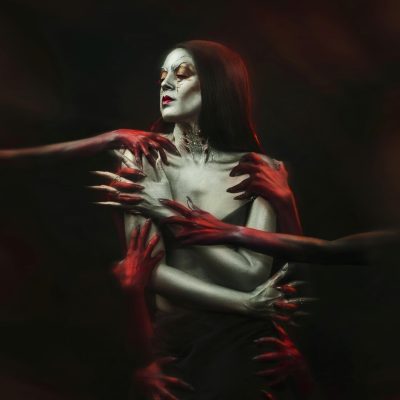 Rachna - Extraterrestrial Halloween Makeup Look - Makeup Artist Halloween Session - Brooklyn New York - Portrait Photographer
